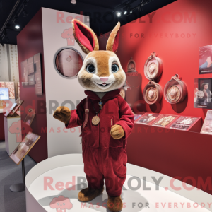 Maroon Rabbit maskot...