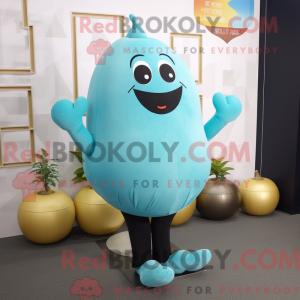 Cyan Potato Maskottchen...
