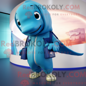 Personaggio mascotte balena...