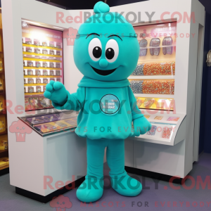 Teal Candy Box máscara de...