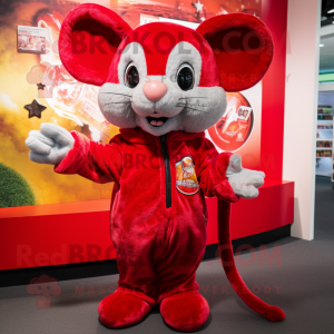 Red Mouse mascotte kostuum...