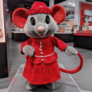 Red Mouse mascotte kostuum...