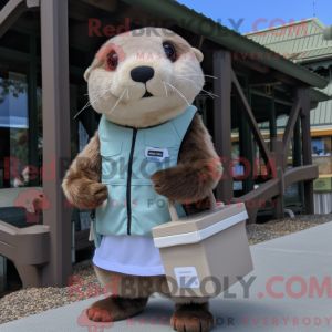 Costume mascotte de loutre...