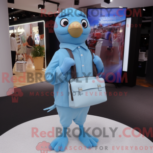 Sky Blue Quail maskot...