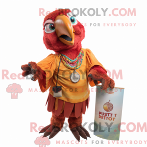 Rust papegøye maskot drakt...