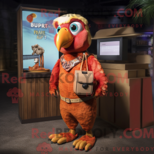 Rust Parrot mascottekostuum...