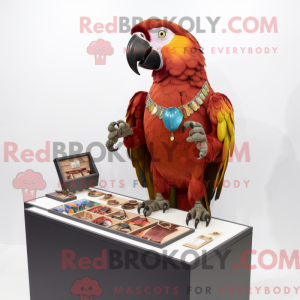 Rust Parrot mascot costume...
