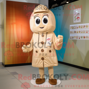 Beige Candy Box maskot...