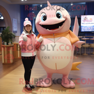 Peach Swordfish mascot...