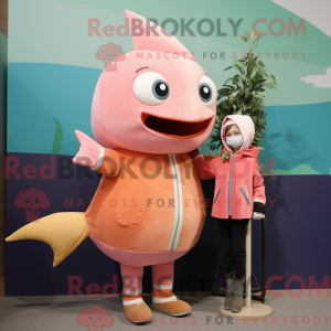 Peach Swordfish mascot...