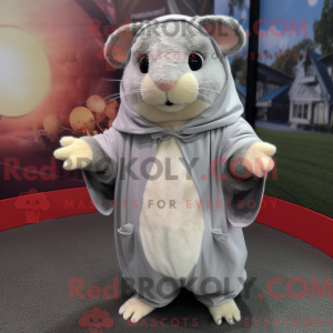 Sølv hamstermaskot drakt...