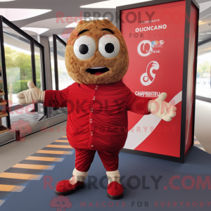 Red Croissant mascot...