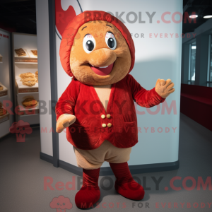 Red Croissant mascot...