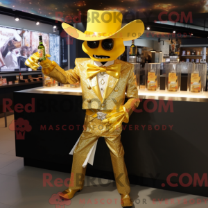 Máscara de Cowboy Dourado...