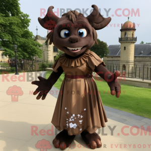 Brown Gargoyle mascot...