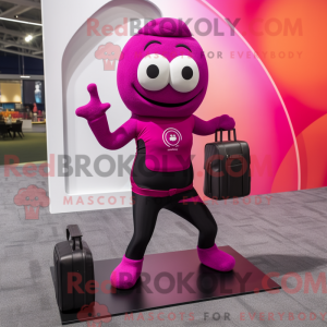 Magenta armband maskot...