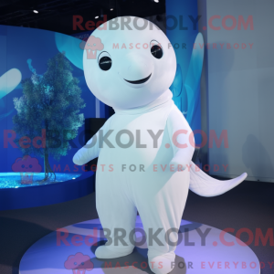 Beluga Whale maskot kostume...