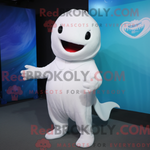 Beluga Whale maskot kostume...