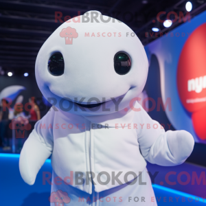 Beluga Whale maskot kostume...