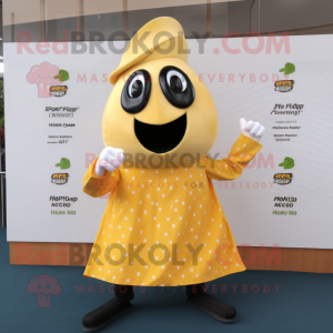 Gold Pepper maskot kostume...