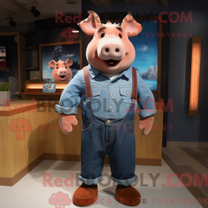 Rust Sow mascot costume...
