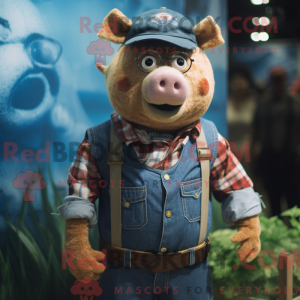 Rust Sow mascottekostuum...