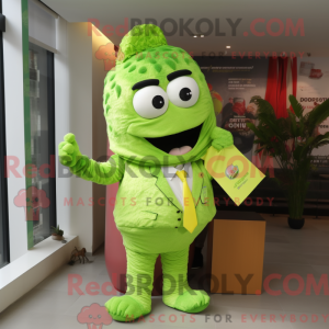 Lime Green Biryani mascot...