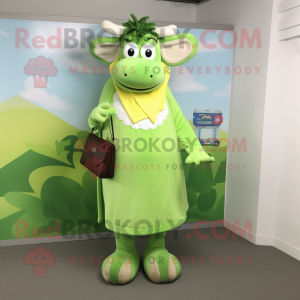 Postava maskota Lime Green...