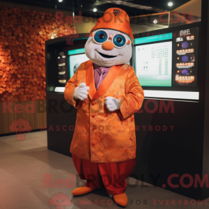 Mandarin mascot costume...