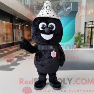 Sort Ice Cream maskot...