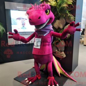 Costume de mascotte Magenta...