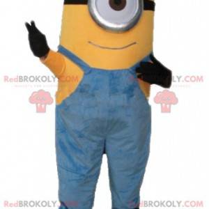 Minion, mascote, personagem de desenho animado amarelo -