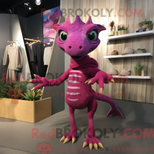 Costume de mascotte Magenta...