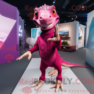 Costume de mascotte Magenta...