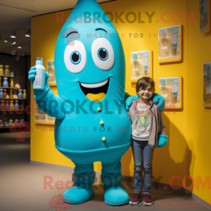 Turquoise fles mosterd...