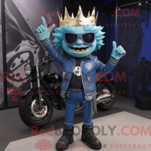 Blue King maskotdraktfigur...