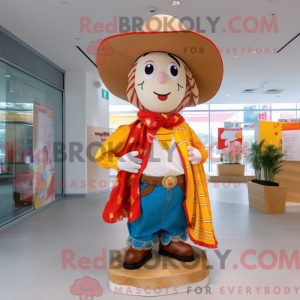 Máscara de cowboy usada com...