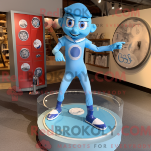 Sky Blue Acrobat maskot...