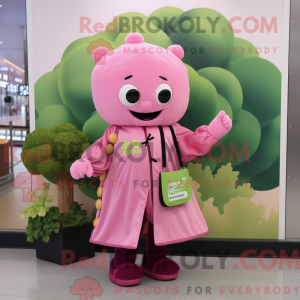 Pink Broccoli maskot...
