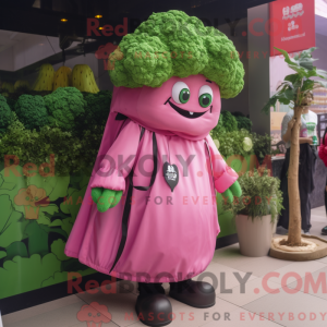 Pink Broccoli maskot...