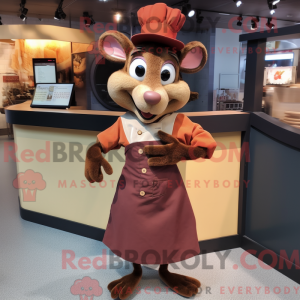 Brun Ratatouille maskot...