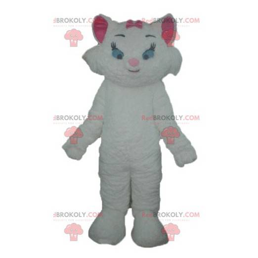 Mascot Marie beroemde witte kitten van de Aristocats -