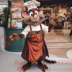 Brun Ratatouille maskot...