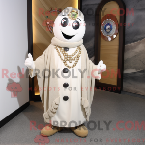 Witte Peper mascottekostuum...