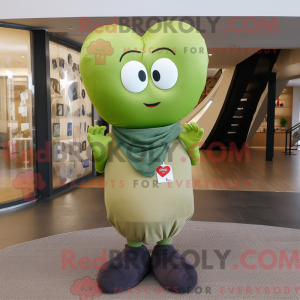 Postava maskota Olive Heart...