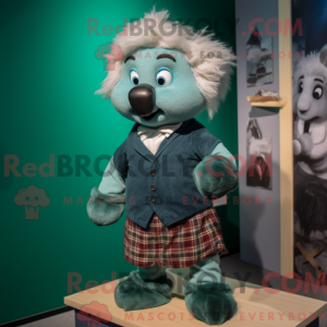 Teal Irish Flag mascot...