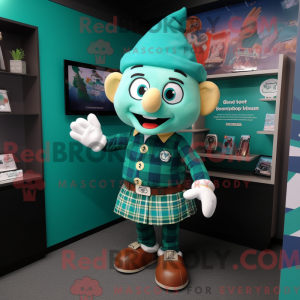 Postava maskota Teal Irish...