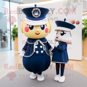 Navy Apple maskot kostume...