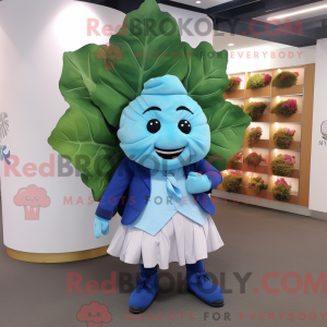 Sky Blue Cabbage Leaf...