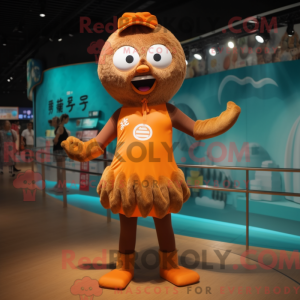 Brown Mandarin mascot...